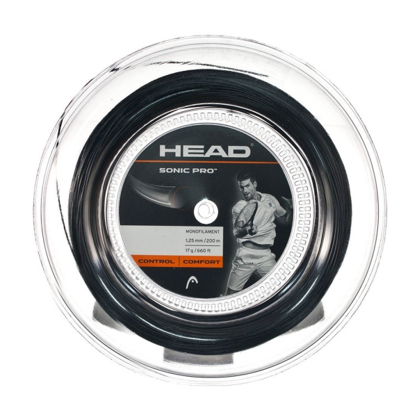 Corda Monofilamento Head Sonic Pro 1.25 Matassa 200 m  Black 281128 17BK