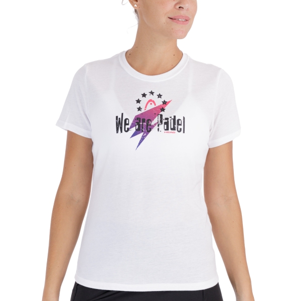 Camisetas y Polos de Tenis Mujer Head Wap Star Camiseta  White 814731WH