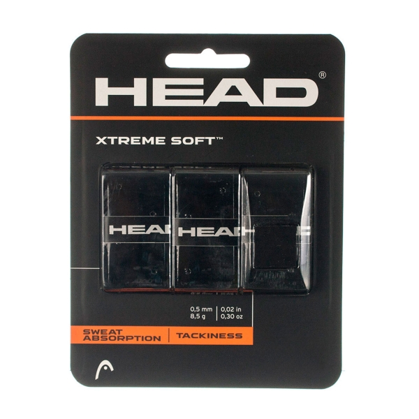 Overgrip Head Xtreme Soft Overgrip x 3  Black 285104 BK
