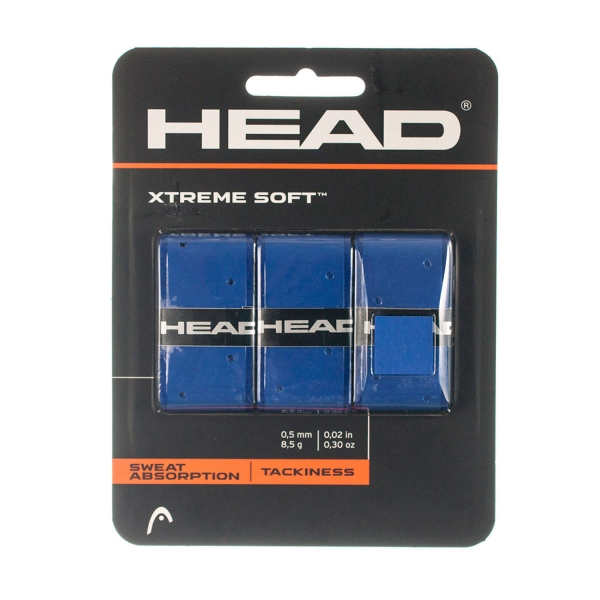 Sobregrip Head Xtreme Soft Overgrip x 3  Blue 285104 BL