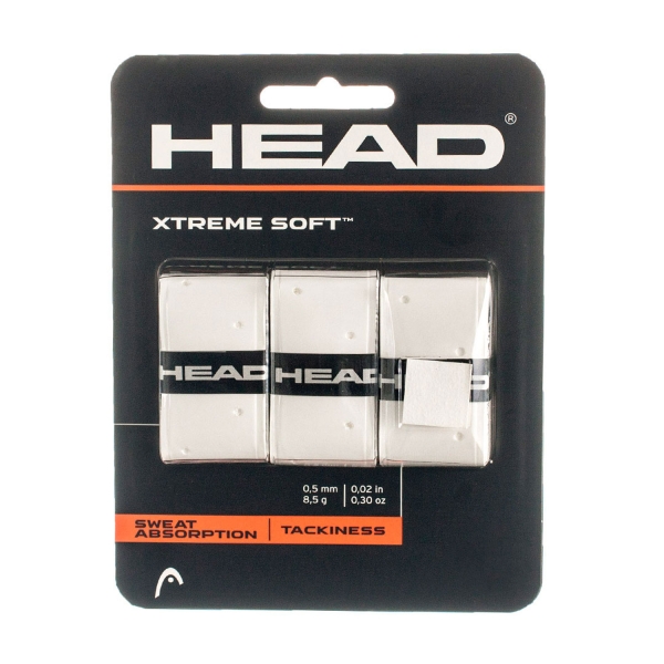 Head Xtreme Soft x 3 Tennis Overgrip - White