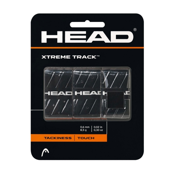 Sobregrip Head Xtremetrack Overgrip x 3  Black 285124 BK