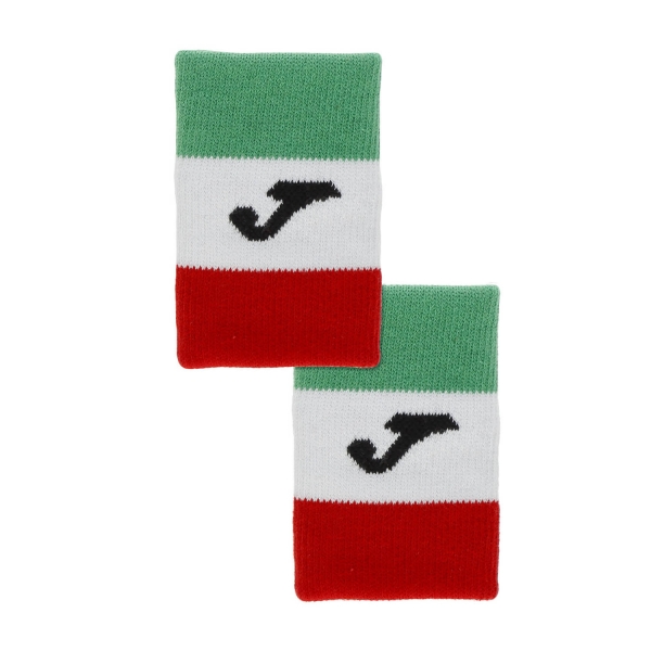 Tennis Wristbands Joma Italy Flag Big Wristbands  Green/White/Red FIT400300P11