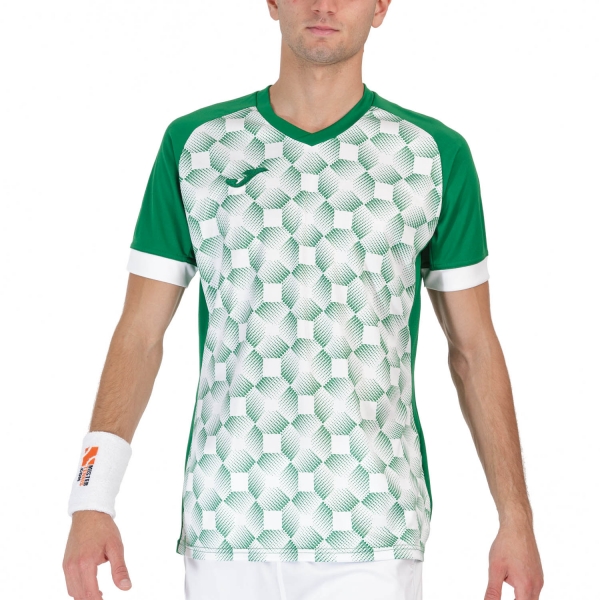 Maglietta Tennis Uomo Joma Joma Supernova III TShirt  Green/White  Green/White 102263.452