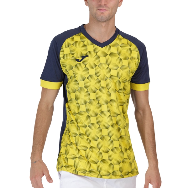 Men's Tennis Shirts Joma Supernova III TShirt  Navy/Yellow 102263.339