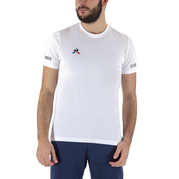 Maglietta Tennis Uomo Le Coq Sportif Le Coq Sportif Logo Maglietta  New Optical White  New Optical White 2020720