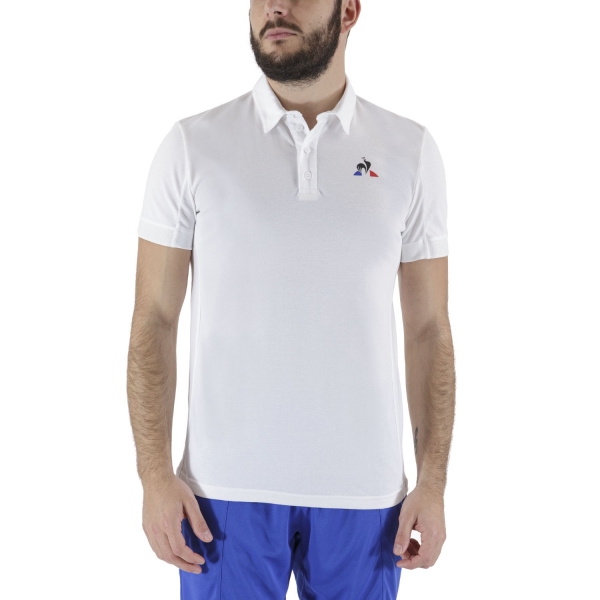 Men's Tennis Polo Le Coq Sportif Match Polo  New Optical White 1921778