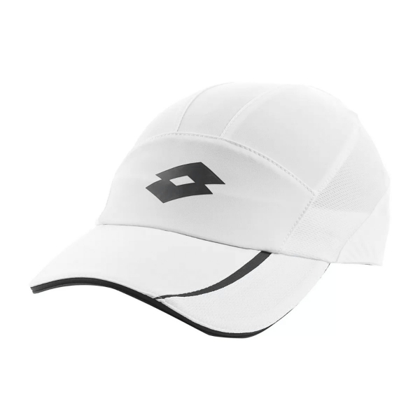 Lotto Di 2 Cappelli Visiera Unisex, Nylon E Spandex Lucido, Taglia Unica, Nero E Bianco, ACE