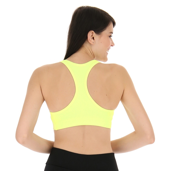 Lotto Logo Reggiseno Sportivo - Yellow Neon