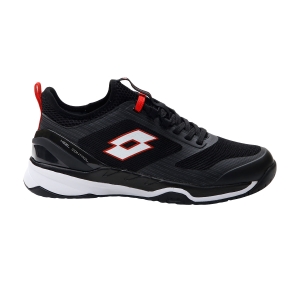 Men`s Tennis Shoes Lotto Mirage 200 Speed  All Black/All White/Flame Red 2136275T4
