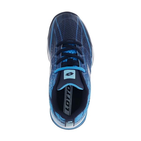 Lotto Mirage 300 All Round Bambino - Navy Blue/All White/Blue Ocean