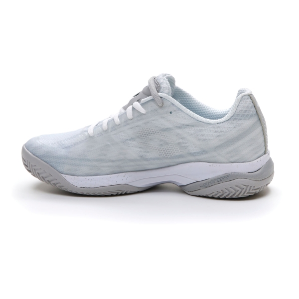 Lotto Mirage 300 Clay - All White/Silver Metal 2