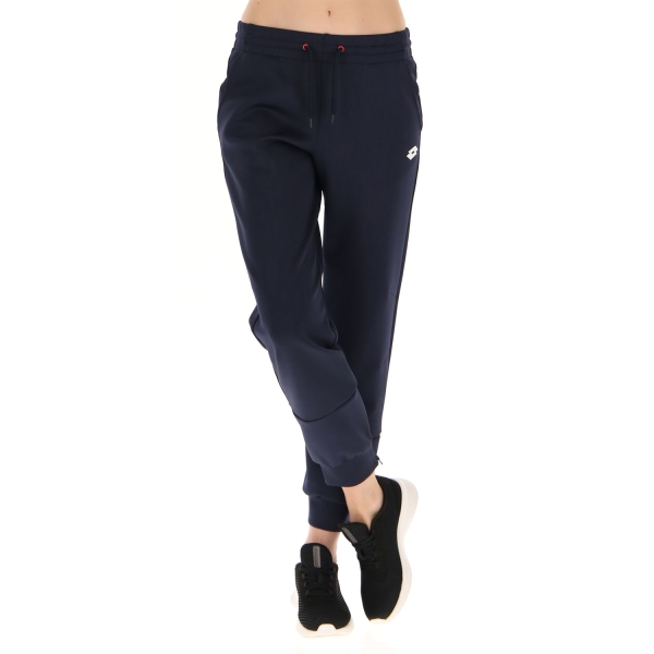 Lotto Squadra II Logo Women's Tennis Pants - Navy Blue