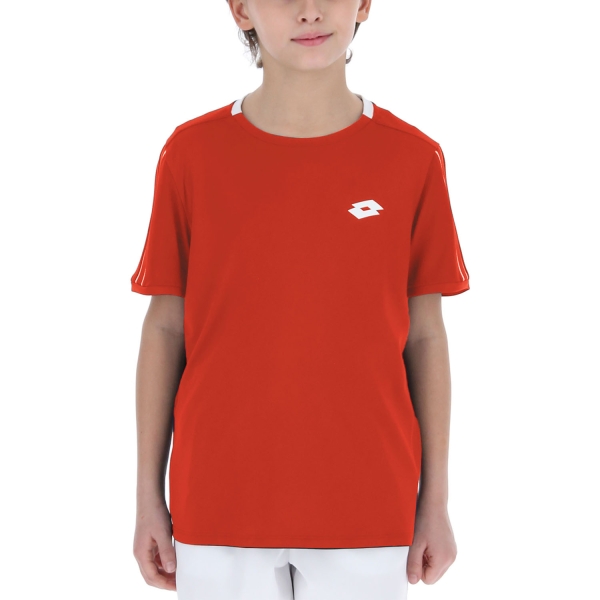 Polo e Maglia Tennis Bambino Lotto Lotto Squadra II TShirt Boys  Cliff Red  Cliff Red 21546229P