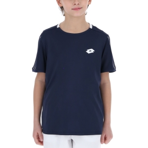 Tennis Polo and Shirts Lotto Squadra II TShirt Boys  Navy Blue 2154621CI