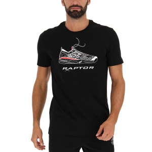 Men's Tennis Shirts Lotto Squadra II Raptor TShirt  All Black 2174501CL