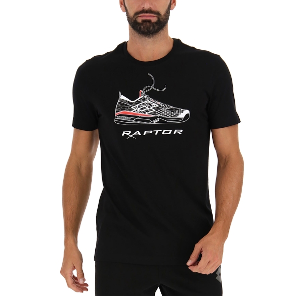 Camisetas de Tenis Hombre Lotto Squadra II Raptor Camiseta  All Black 2174501CL