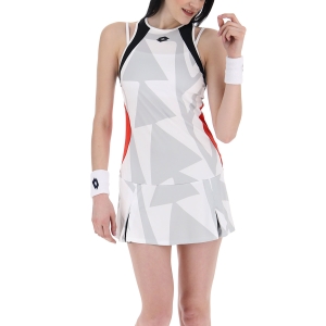 Tennis Dress Lotto Top Ten III Dress  Bright White/Flame Red 2154310FB