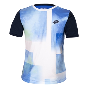 Tennis Polo and Shirts Lotto Top Ten III TShirt Boy  Amparo Blue/Navy Blue 2154598FT