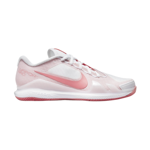 nike air zoom vapor pro white silver women's shoe