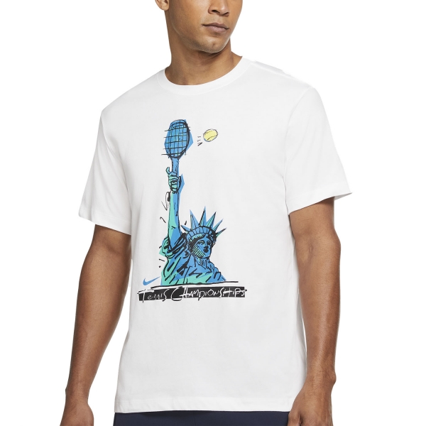Nike Court Dri-FIT NYC Liberty Men's Tennis T-Shirt - White