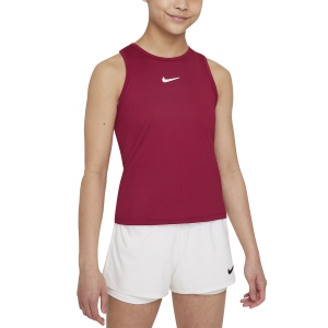 Top e Maglie Girl Nike Court DriFIT Victory Canotta Bambina  Pomegranate/White CV7573690