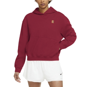 Women's Tennis Shirts and Hoodies Nike Court Heritage Hoodie  Pomegranate DC3580690
