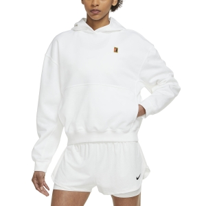 Women's Tennis Shirts and Hoodies Nike Court Heritage Hoodie  White DC3580100