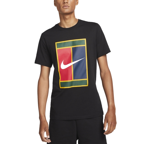 Nike Court Heritage Camiseta Tenis Hombre Black
