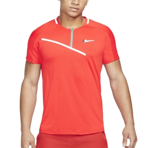 Men's Tennis Polo Nike Court Slam Polo  Habanero Red/White DD8309634
