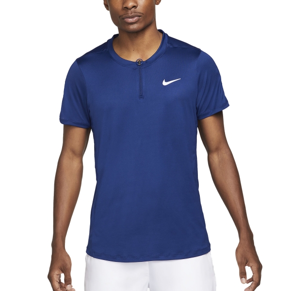 Nike Dri FIT Advantage Men s Tennis Polo Deep Royal Blue White