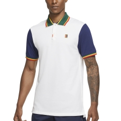 domingo Pais de Ciudadania falta Nike Dri-FIT Heritage Polo de Tenis Hombre - Blue Whisper