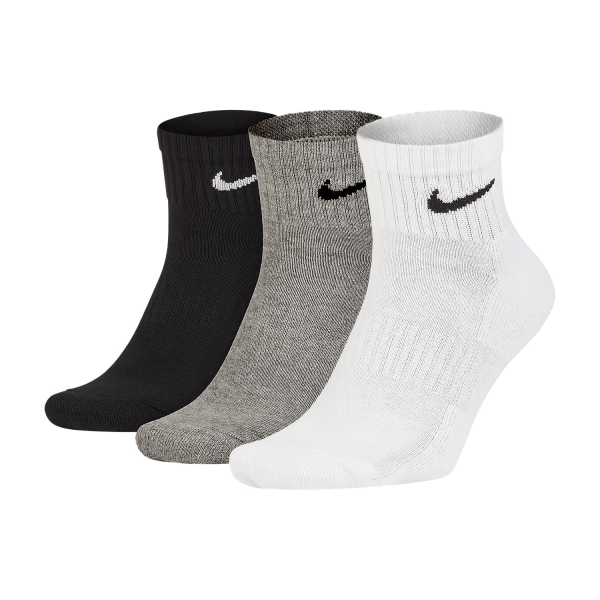 Calcetines de Tenis Nike Everyday Cushion x 3 Calcetines  White/Black/Dark Grey SX7667964