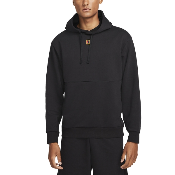 Men's Tennis Shirts and Hoodies Nike Heritage Court Hoodie  Black DA5711010