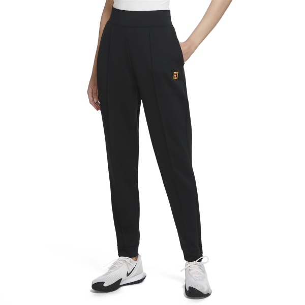 Women's Tennis Pants and Tights Nike Heritage Knit Pants  Black DA4722010