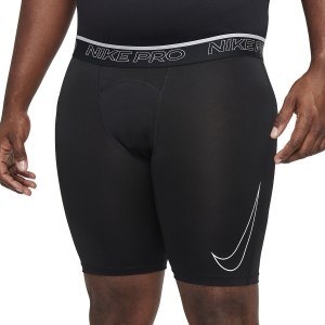 Tennis Men's Underwear Nike Pro DriFIT Logo Short Tights  Black/White DD1911010