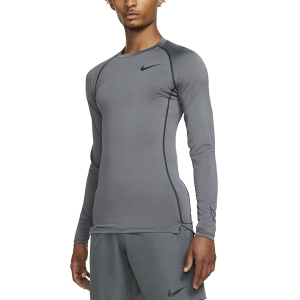 Camisetas y Sudaderas Hombre Nike Pro DriFIT Swoosh Camisa  Iron Grey/Black DD1990068