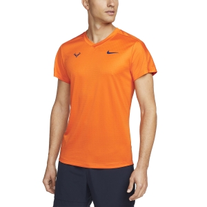Men's Tennis Shirts Nike Rafa Challenger TShirt  Magma Orange/Deep Royal Blue CV2572834