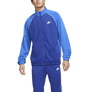 Tute Tennis Uomo Nike Sportswear Essential Tuta  Deep Royal Blue/Game Royal/White CZ9988455