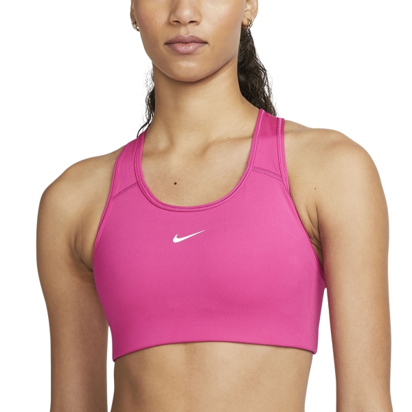 Nike Swoosh Sports Bra - Active Pink/White