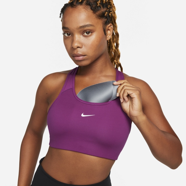 Nike Swoosh Medium-Support 1-Piece Pad Sports Bra Women, 54% OFF