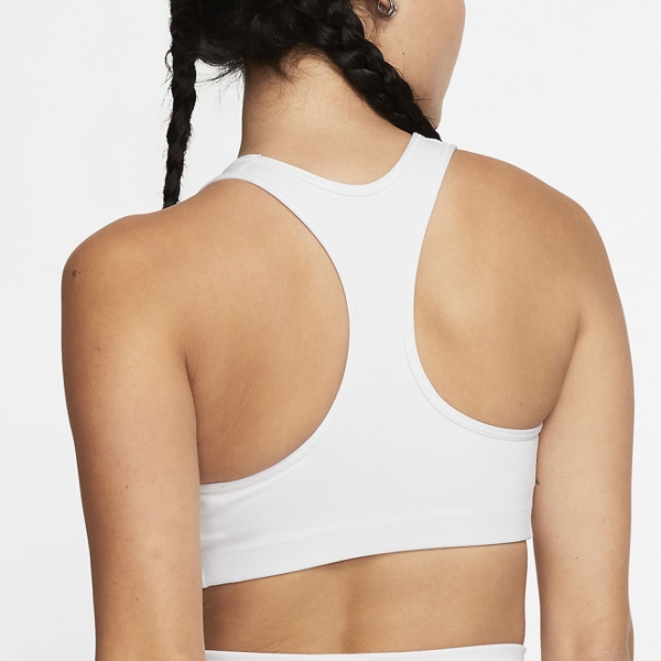 Nike Swoosh Women's Sports Bra - White/Black