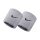 Nike Swoosh Small Wristbands - Grey/Black