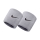 Nike Swoosh Muñequeras Cortas - Grey/Black