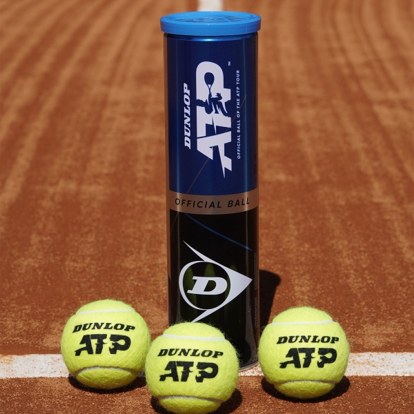 Dunlop ATP Official - Tubo de 4 Pelotas