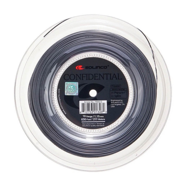 Monofilament String Solinco Confidential 1.15 200 m Reel  Grey 1920213