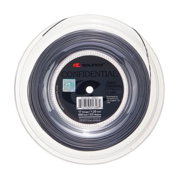 Monofilament String Solinco Confidential 1.20 200 m Reel  Grey 1920212