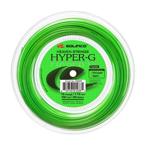 Monofilament String Solinco Hyper G 1.15 200 m Reel  Green 1920105