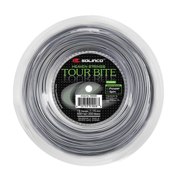 Cordaje Monofilamento Solinco Tour Bite 1.15 Bobina 200 m  Grey 1920026