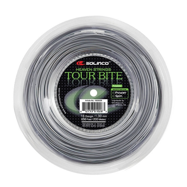 Monofilament String Solinco Tour Bite 1.30 200 m Reel  Grey 1920029